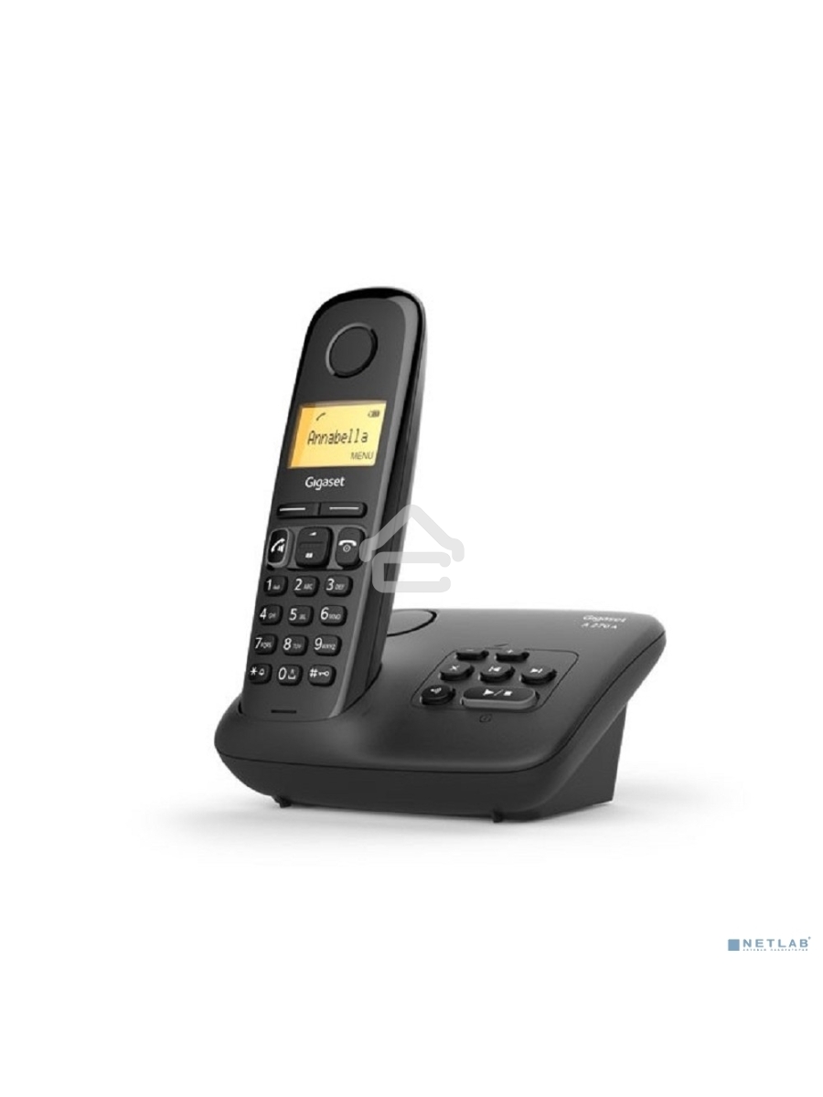 Радиотелефон Dect Gigaset A270A AM RUS черный автооветчик АОН