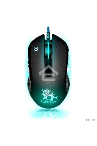 Мышь проводная Defender Sky Dragon GM-090L черный, 3200 dpi, USB, кнопки - 6