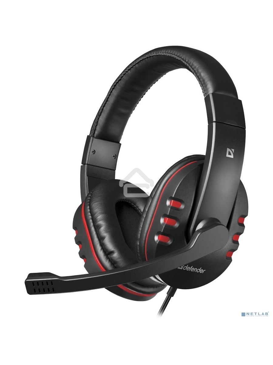 Наушники Defender Warhead G-160 черный, кабель 2,5 м