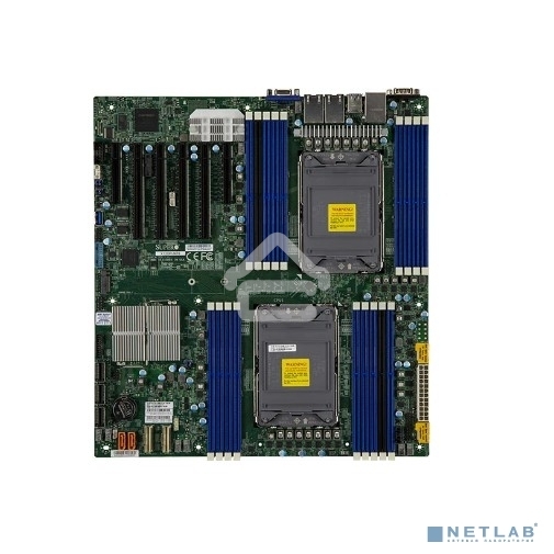 Материнская плата серверная Supermicro X12DPI-NT6-B, сокет LGA4189, Intel C621A, DDR4 ECC, 18xDDR4, 4xPCIe 4.0 x16, 2xPCIe x8, M.2, 14xSATA, 2x10GbE, 4xUSB 3.2, VGA, COM, E-ATX