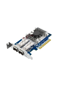 Сетевая карта/ QNAP QXG-25G2SF-E810 Dual Port 25Gbps/10Gbps SFP28 PCIe Gen4 x8
