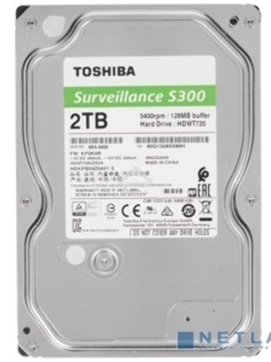 Жесткий диск Toshiba HDWT720UZSVA/HDKPB04Z0A01 S300 Surveillance 2ТБ 3,5