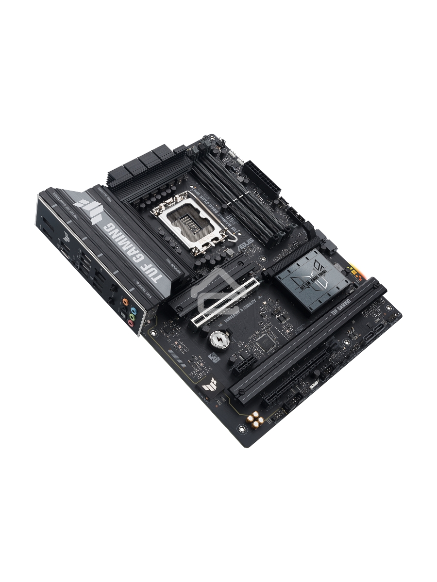 Материнская плата ASUS TUF GAMING B860-PLUS WIFI, LGA 1851, Intel B860, 4xDDR5, 4xSATA, 3xM.2, 1xPCIe 5.0 x16, 1xPCIe 4.0 x16, 1xDP, 1xHDMI, 1x 2.5Gb LAN, 1xUSB 20Gbps, 2xUSB 10Gbps, 3xUSB 5Gbps, 2xUSB 2.0, 5x3.5 мм, 7.1, ATX