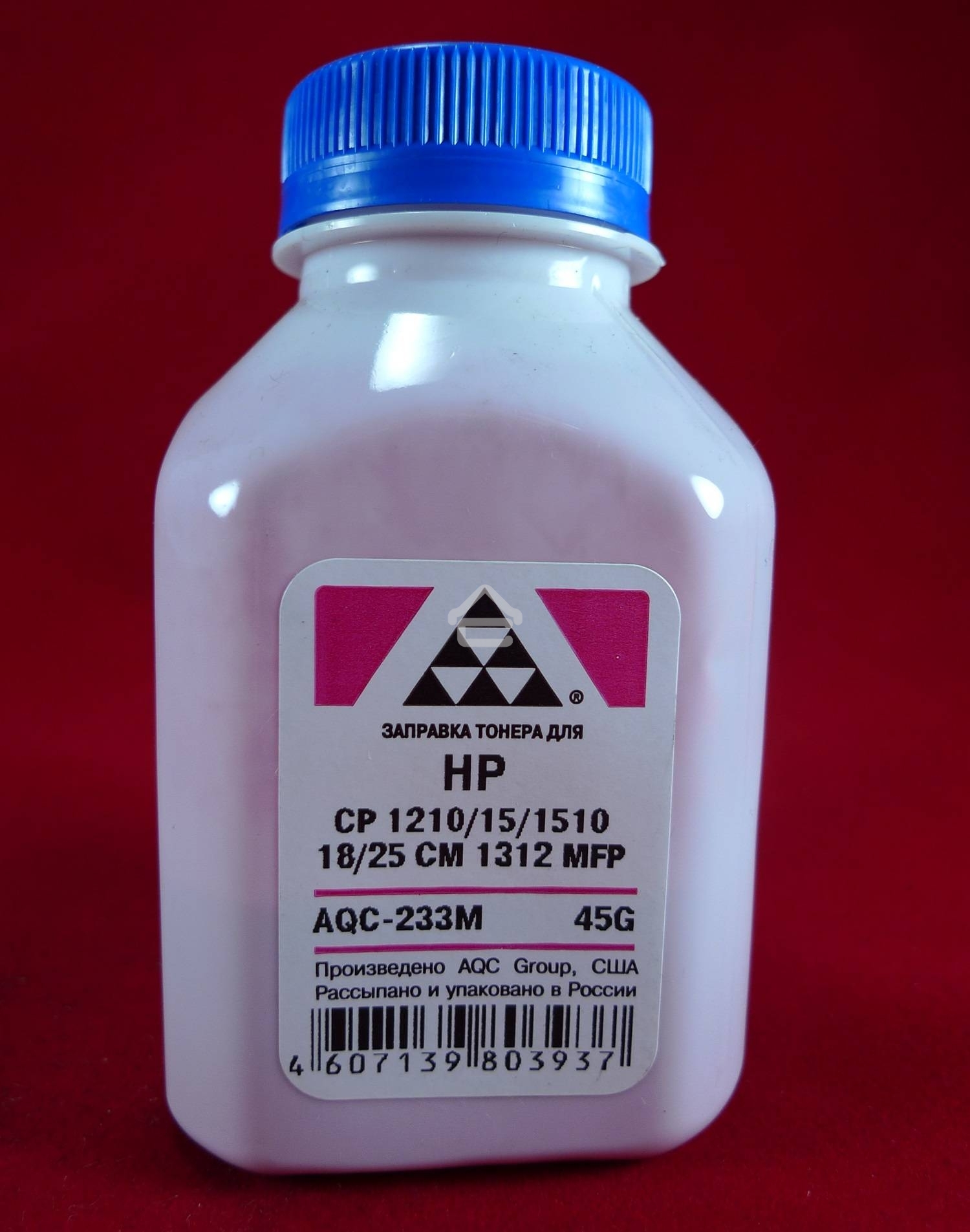 Тонер HP CP 1210/15/1510/18/25/CM 1312 MFP Magenta, (фл.45г.) AQC фас. Россия