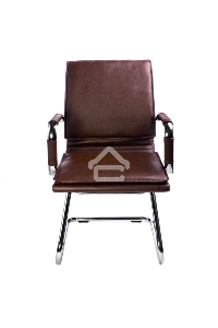 Кресло компьютерное Бюрократ CH-993-Low-V/Brown коричневый, низкая спинка, искусственная кожа
