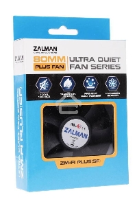 Вентилятор для корпуса Zalman ZM-F1 PLUS (SF) черный, 80 мм, 2000 об/мин, 23 дБ, 3 pin