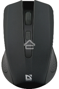 Мышь беспроводная Defender Accura MM-935 черный, 1600 dpi, радиоканал, USB, кнопки - 4