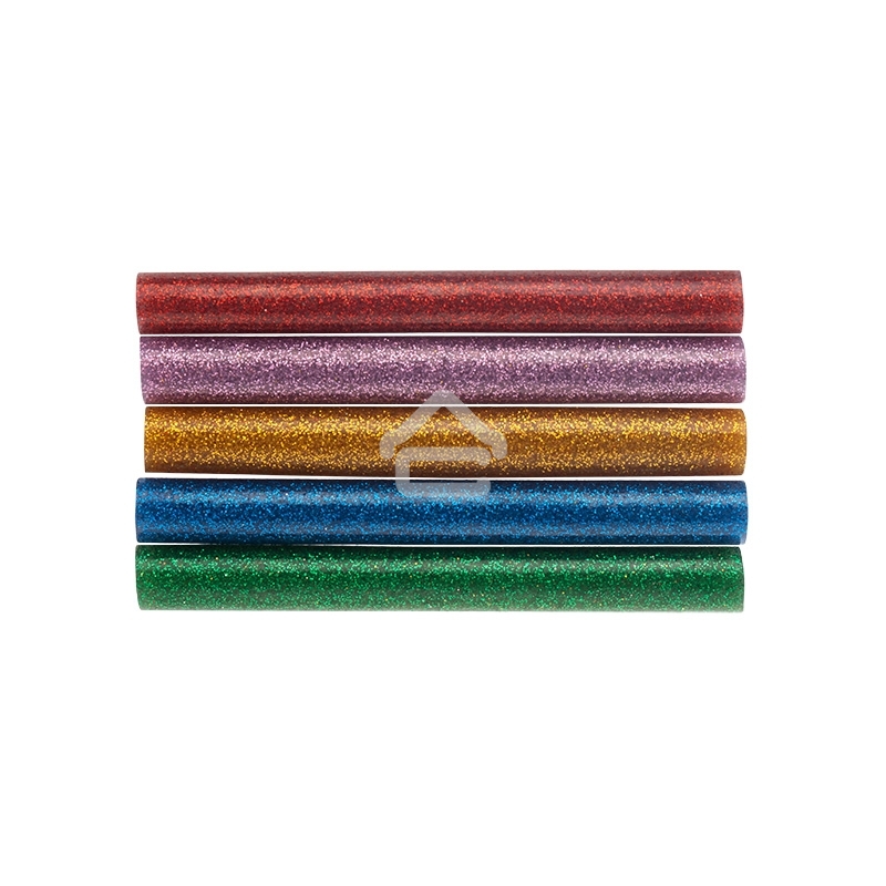 Клеевые стержни Rexant, Ø11 мм, 100 мм, цветные с блестками, 12 шт., блистер