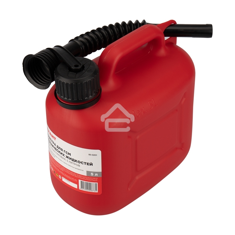 Канистра Rexant Classic для ГСМ и технических жидкостей, пластиковая 5 л