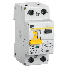 Выключатель автоматический дифференциального тока 2п (1P+N) C 16А 30мА тип A 6кА АВДТ-32 ИЭК MAD22-5-016-C-30