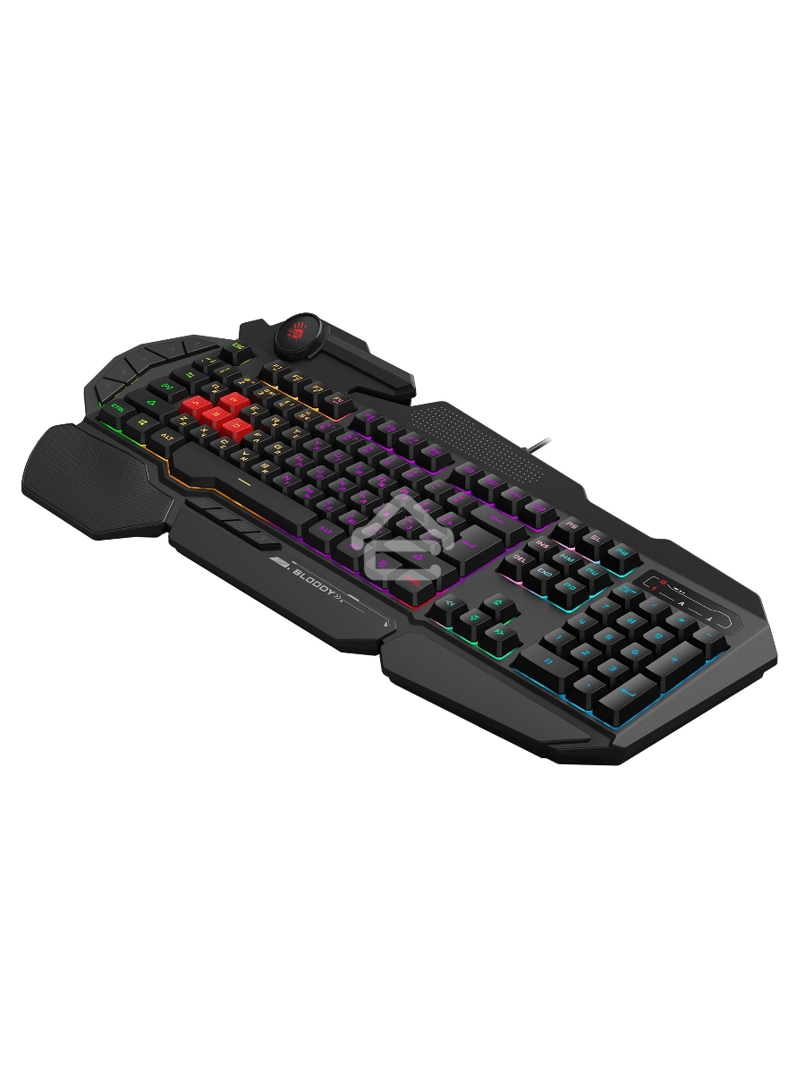 Клавиатура A4Tech Bloody B310N черный USB Multimedia for gamer LED (подставка для запястий) (B310N)