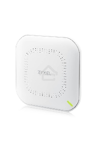 Точка доступа Zyxel NebulaFlex NWA90AX PRO, WiFi 6, 802.11a/b/g/n/ac/ax (2,4 и 5 ГГц), MU-MIMO, антенны 3x3, до 575+2400 Мбит/с, 1xLAN 2.5GE, PoE, защита от 4G/5G, БП в комплекте