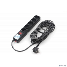 Сетевой фильтр Powercube SPG5-10M 10 м, 5 розеток, черный, коробка