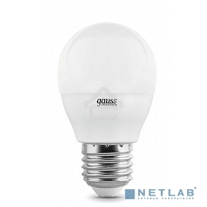 Светодиодная лампа LED GAUSS 53220 Elementary Шар 10W E27 920lm 4100K 1/10/100 0