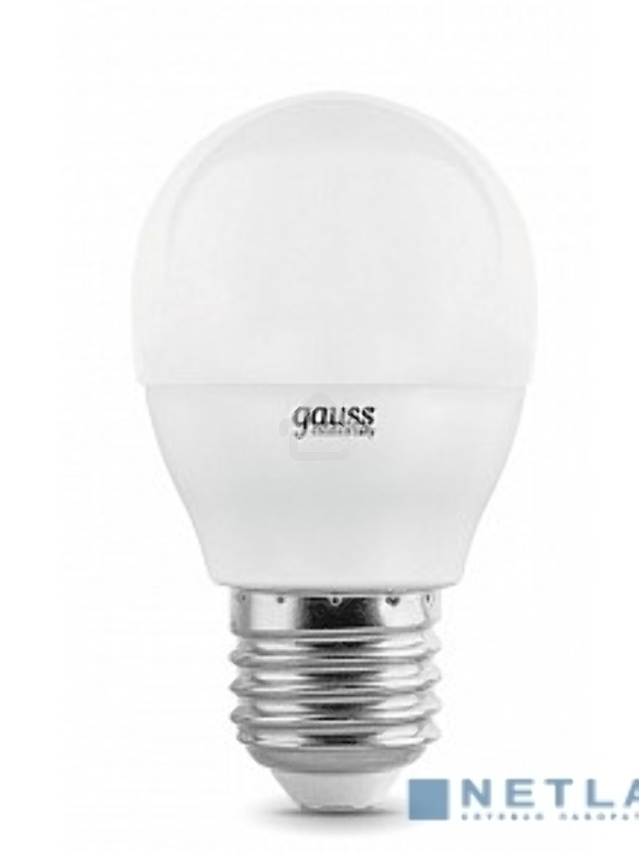 Светодиодная лампа LED GAUSS 53220 Elementary Шар 10W E27 920lm 4100K 1/10/100 0