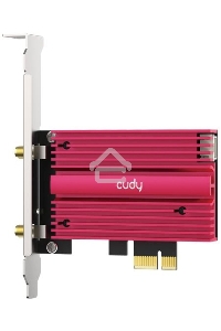 Сетевой адаптер Wi-Fi + Bluetooth Cudy WE4000 АХ5400 PCI Express (ант.внеш.съем) 1ант.