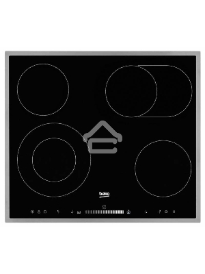 Встраиваемая электрическая варочная поверхность Beko HIC 64503 TX, Черный