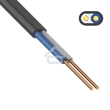 Кабель силовой медный ВВГ-Пнг(А)-LS 2x1,5 мм² 100 м, ГОСТ 31996-2012, ТУ 16.К71-310-2001