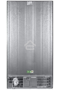 Холодильник Maunfeld MFF177NFSB черный глянц. инвертер двухкамерный Side by Side 263/170л морозилка сбоку