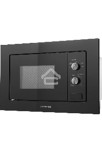 Микроволновая печь встраиваемая Maunfeld MBMO.20.1PGB черный, 20 л, 800 Вт, переключатели - поворотный механизм