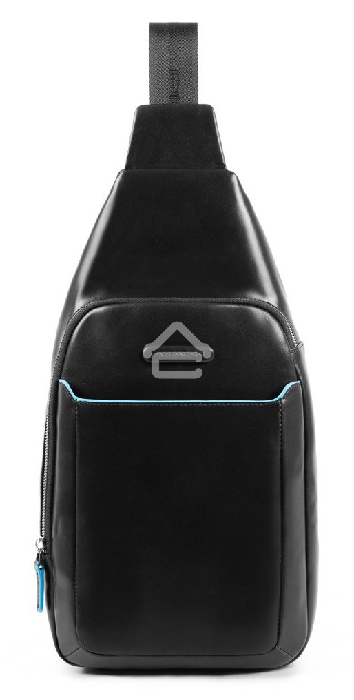 Рюкзак слинг Piquadro Blue Square CA4827B2/N черный натур.кожа
