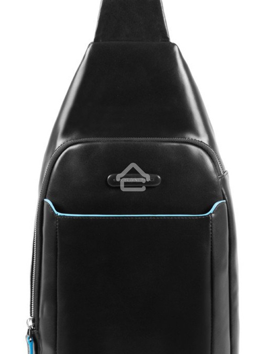 Рюкзак слинг Piquadro Blue Square CA4827B2/N черный натур.кожа