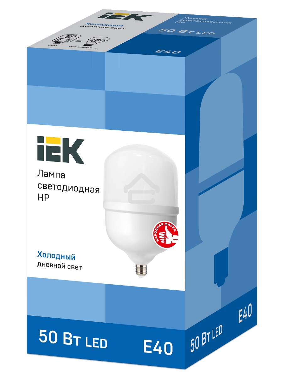 Лампа Iek LLE-HP-50-230-65-E40 светодиодная HP 50Вт 230В 6500К E40 IEK
