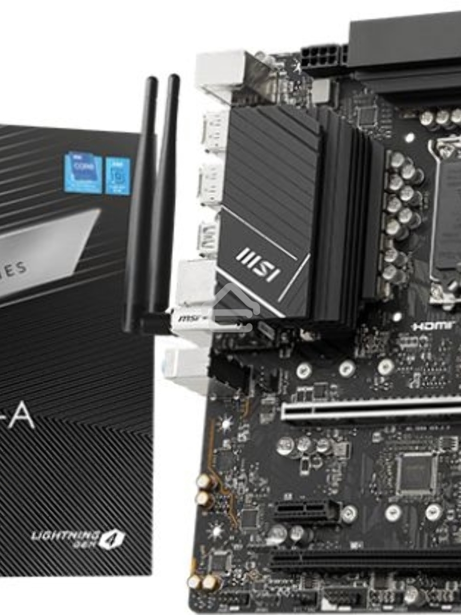Материнская плата MSI PRO B760M-A WIFI, LGA 1700, Intel B760, 4xDDR5, 4xSATA, 2xM.2, 1xPCI-E 4.0 x16, 1xPCI-E 4.0 x4, 2xHDMI, 2xDP, 1x2.5Gb LAN, 2xUSB-A 2.0, 2xUSB 3.2 Gen 1, 2xUSB 3.2 Gen 2, 3x3.5 мм, 7.1, Micro-ATX