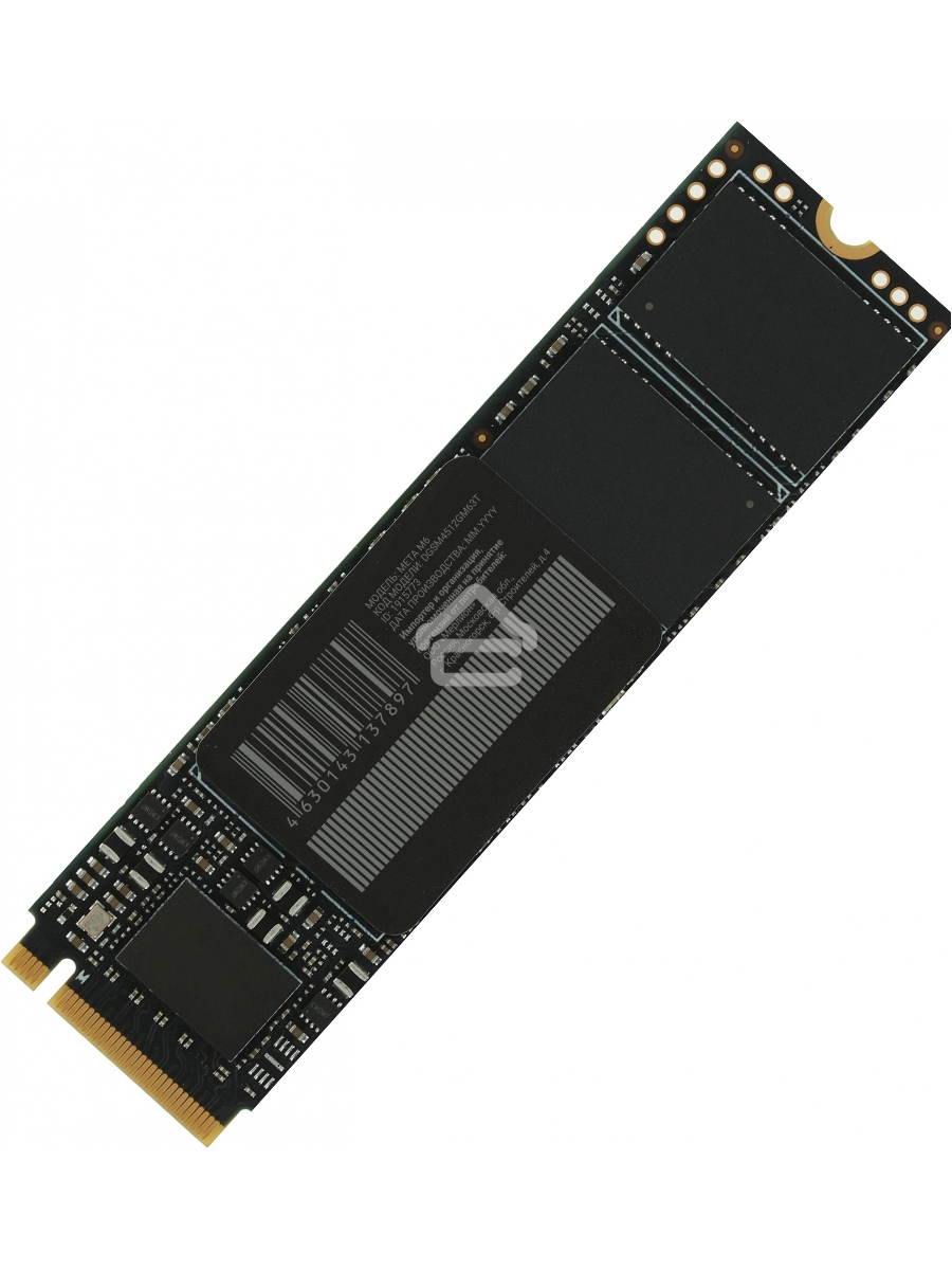 Накопитель SSD Digma Meta M6, 512ГБ, PCIe 4.0 x4, M.2 2280, NVMe, R/W 7200/4300