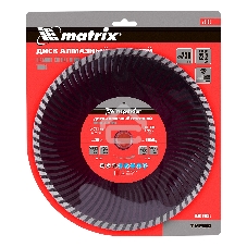 Круг алмазный Matrix Ф230 х 22 мм турбо по железобетону