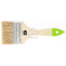 Кисть плоская Сибртех 75 мм, натуральная щетина, деревянная рукоятка