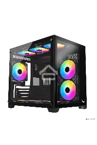 Компьютерный корпус AeroCool / Formula Crystal Z5 черный без БП mATX 1x120mm 2xUSB2.0 1xUSB3.0 audio bott PSU