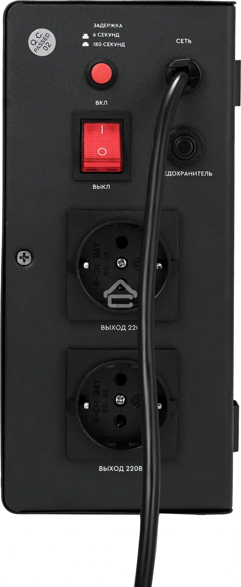 Стабилизатор напряжения Smartwatt AVR Triac 2000TW 2000ВА черный