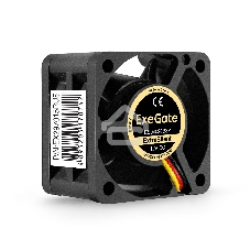 Вентилятор для корпуса ExeGate ExtraSilent ES04020B3P черный, 40 мм, 6300 об/мин, 28 дБ, 3 pin