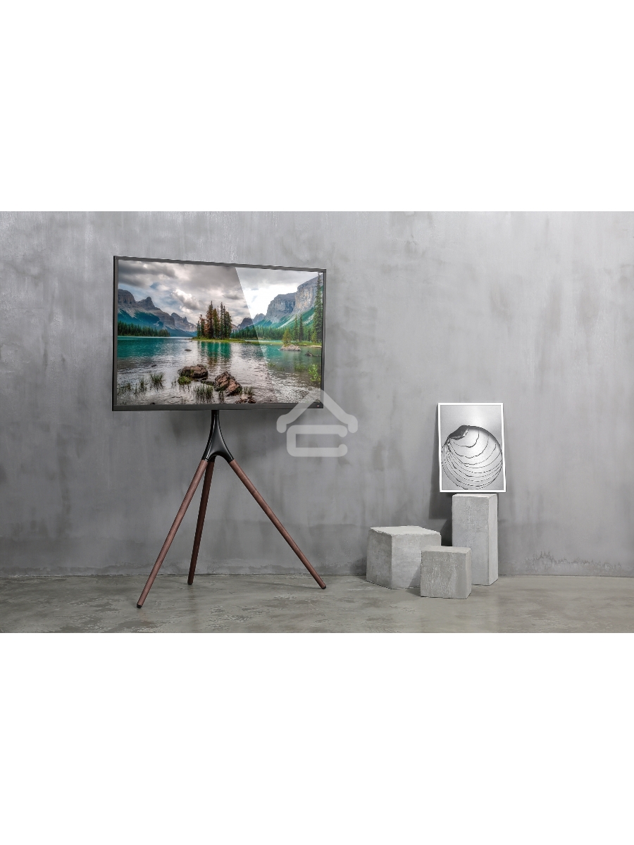Подставка для телевизора Cactus CS-ST1246BKWN черный/орех 45