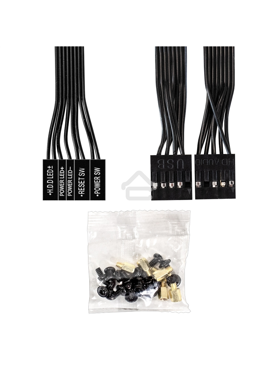 Корпус Minitower ExeGate BAA-403-AAA350 (mATX, БП AAA350 с вент. 8см, 2*USB, HD Audio, черный)