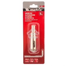 Сверло алмазное Matrix по керамограниту, 18 х 67 мм, 3-гранный хвостовик