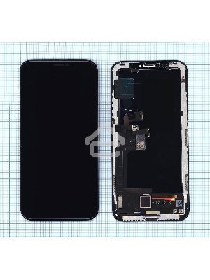 Дисплей для Apple iPhone X в сборе с тачскрином (OLED HE) черный