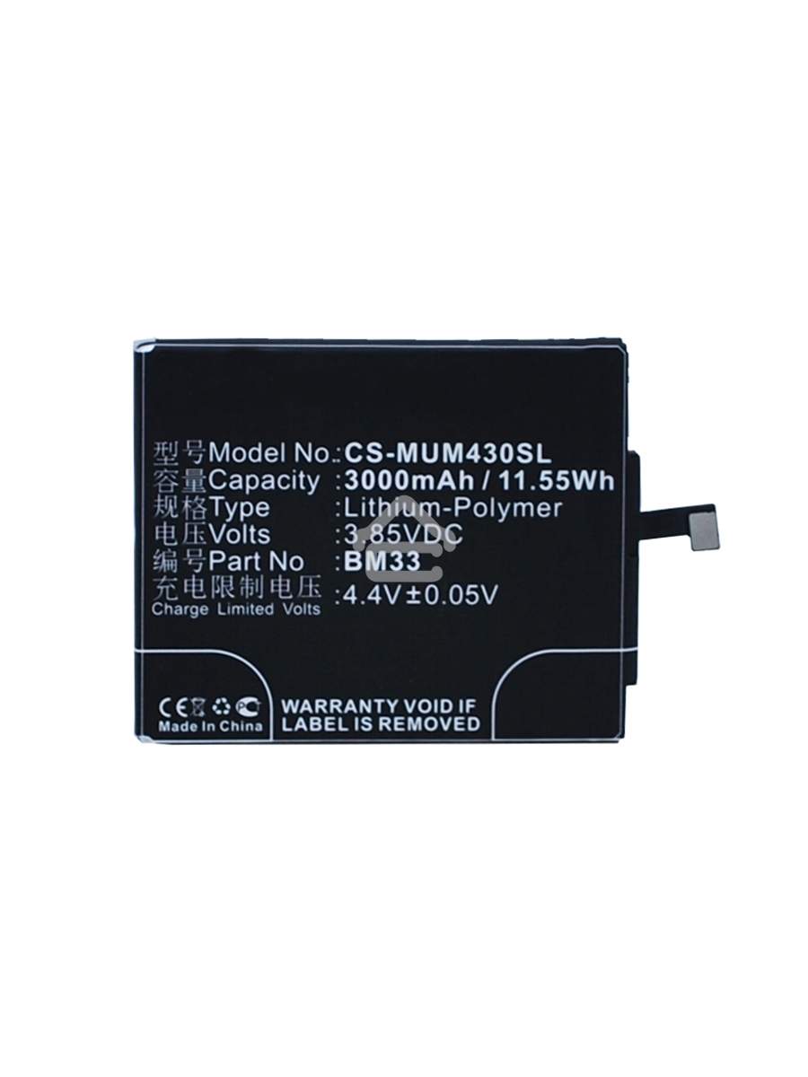 Аккумулятор CameronSinoCS-MUM430SL BM33 для Xiaomi Mi4i 3.85V / 3000mAh / 11.55Wh