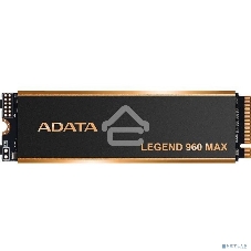 Накопитель SSD ADATA LEGEND 960 MAX, 4Tb, M.2 2280, PCIe 4.0 x4, NVMe, R/W 7400/6800, с радиатором