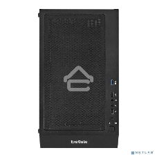 Компьютерный корпус Miditower ExeGate EVO-5001A-700NPX (ATX, БП 700NPX с вент. 12 см, 2хUSB+1хUSB 3.0+HD Audio, черный, 3 вент.12см с RGb подсветкой, боковая панель - закаленное стекло)