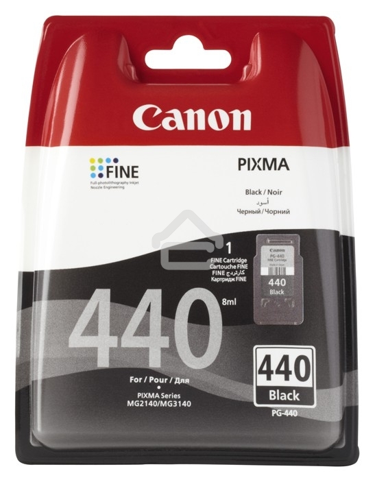 Картридж струйный Canon PG-440 5219B001 черный для Canon MG2140/3140