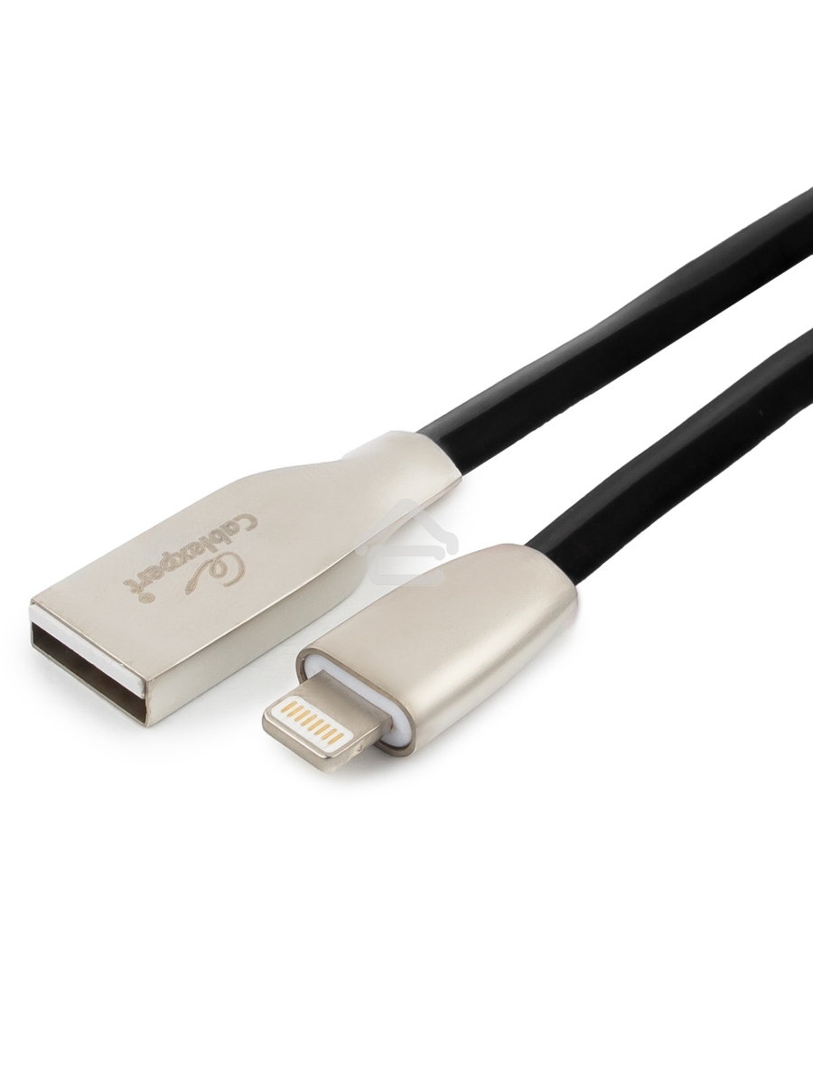 Кабель Cablexpert для Apple CC-G-APUSB01Bk-0.5M, AM/Lightning, серия Gold, длина 0.5м, черный, блистер