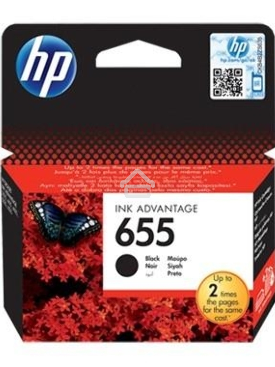Картридж струйный HP 655 CZ109AE черный для HP DJ IA 3525/4615/4625/5525/6525 (550стр.)
