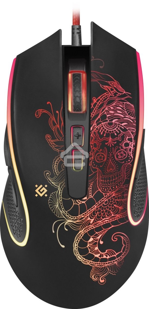 Мышь проводная Defender Venom GM-640L черный, 3200 dpi, USB, кнопки - 8