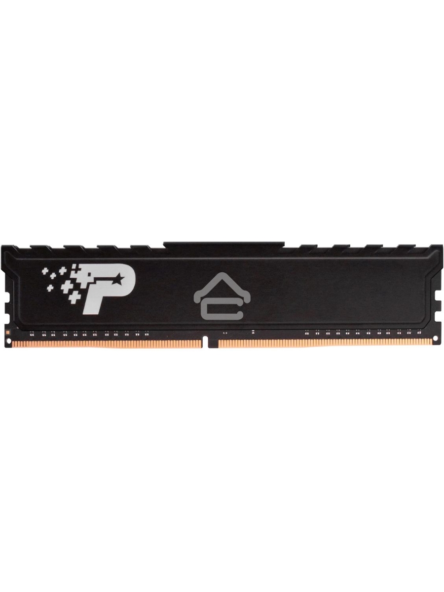 Оперативная память Patriot Signature Premium, DDR4, 16GB (1x16 GB), 3200 MHz, CL22, DIMM, радиатор, чёрный