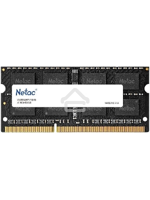 Оперативная память NETAC Basic, DDR3L, 4GB (1x4GB), 1600MHz, CL11, SO-DIMM