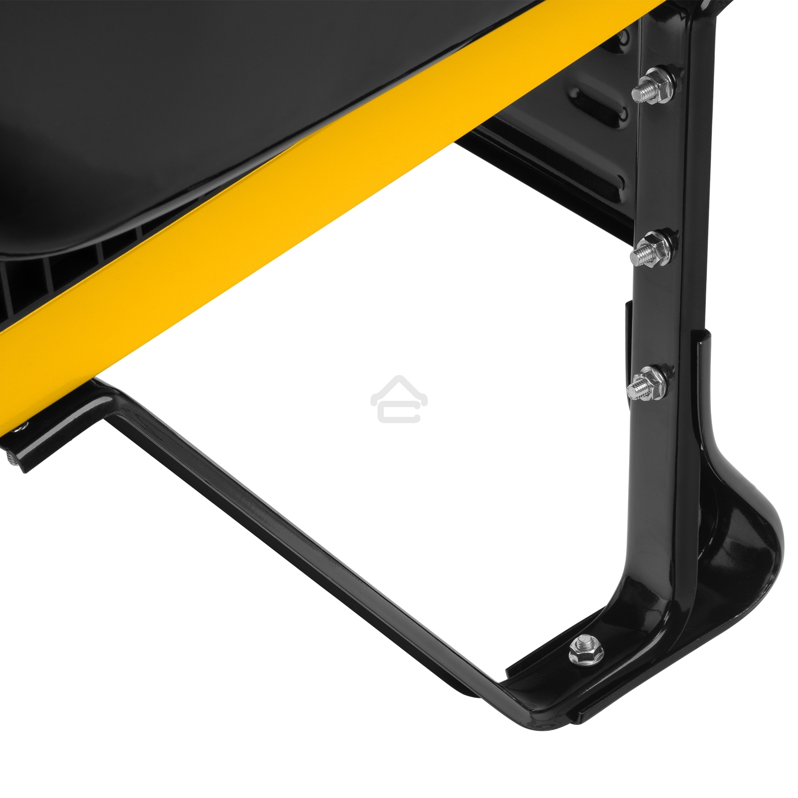 Тачка строительная Denzel, усиленная, объем 140 л, 250 кг, двухколесная, колесо 15х6.00-6