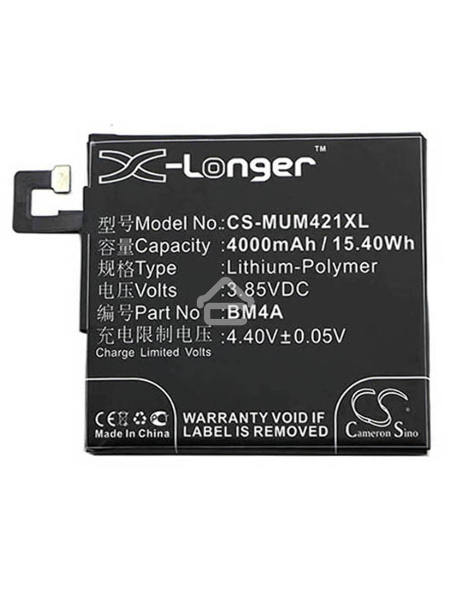Аккумулятор CameronSinoCS-MUM421XL BM4A для Xiaomi Redmi Pro3.85V / 4000mAh / 15.40Wh