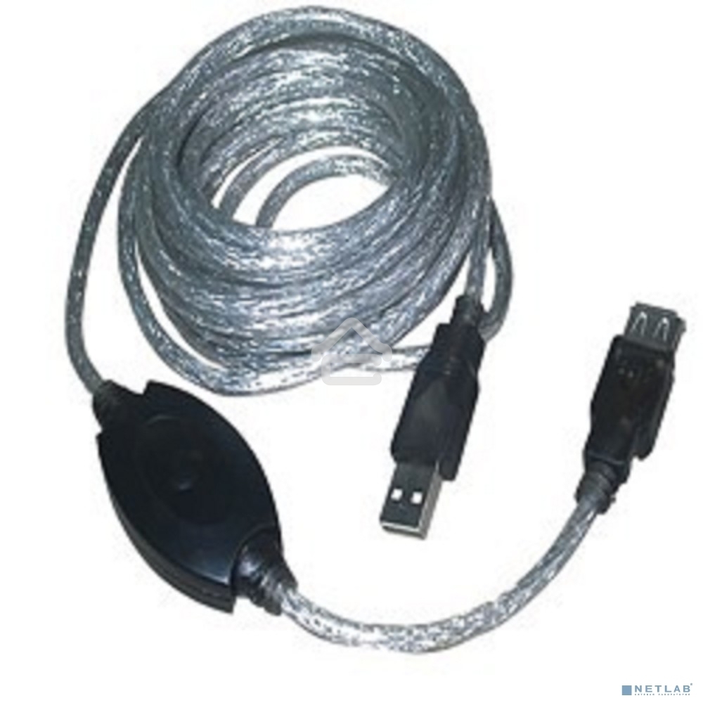 Кабель VCOM VUS7049-10M USB2.0-repeater, удлинительный активный <Am-->Af> 10м
